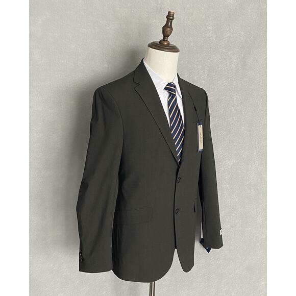 Kenneth Cole Reaction Men's 38 Regular Suit Jacket Flex Fabric Dark Grey NEW - Picture 5 of 9